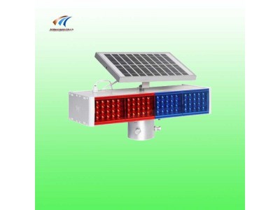 分體式紅藍(lán)警示燈圖片 太陽(yáng)能四燈警示燈價(jià)格圖2