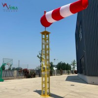 6米易折型避雷塔 機場易折易碎監控塔架 助航燈光易折桿