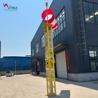 機(jī)場8米易折型玻璃鋼避雷塔架 航空易折風(fēng)向桿測風(fēng)桿