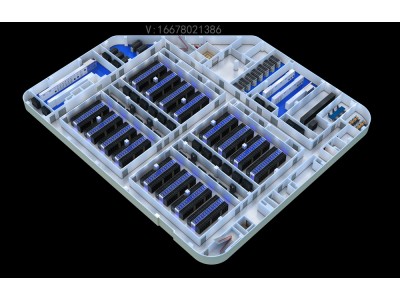 昆明機房動環改造|UPS配電室|中控室全景效果圖制作圖2