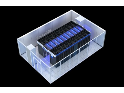 廣州模塊化UPS機房_指揮中心LED拼接屏效果圖制作圖1