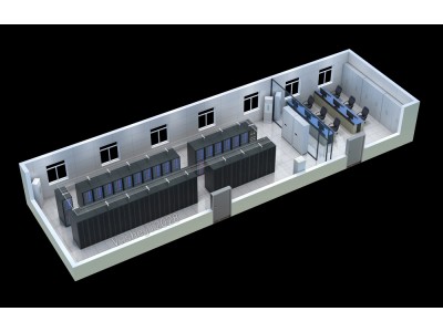 廣州模塊化UPS機房_指揮中心LED拼接屏效果圖制作圖2