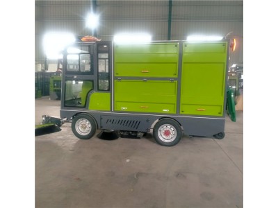 環衛兩桶純電動四輪掃地車純電動四輪清潔垃圾清理車山東廠家直銷報價表圖2