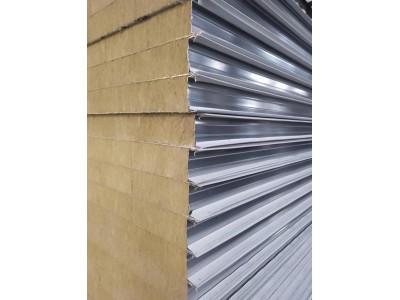 機制巖棉復合板綠色環保凈化彩鋼復合板阻燃防火多規格圖2